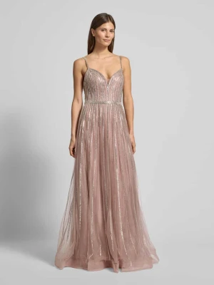 Sukienka wieczorowa z dekoltem w kształcie serca luxuar