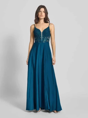 Sukienka wieczorowa z dekoltem w kształcie serca Mascara