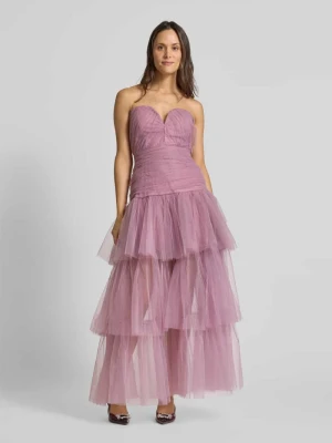 Sukienka wieczorowa z dekoltem w serek Lace & Beads