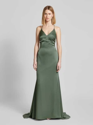 Sukienka wieczorowa z dekoltem w serek Mascara