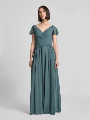 Sukienka wieczorowa z dekoltem w serek Mascara