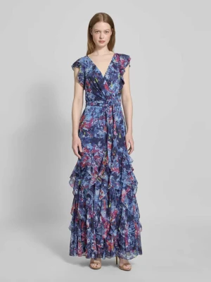 Sukienka wieczorowa z dekoltem w serek model ‘VIKRANA’ Lauren Ralph Lauren