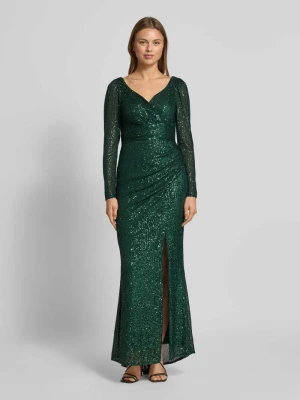 Sukienka wieczorowa z dekoltem w serek TROYDEN COLLECTION