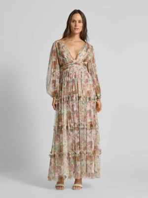 Sukienka wieczorowa z falbanami Lace & Beads