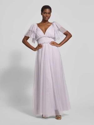 Sukienka wieczorowa z falbanami Lace & Beads