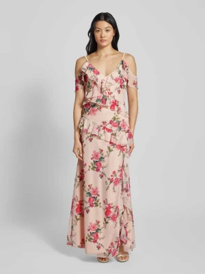 Sukienka wieczorowa z falbanami Lace & Beads