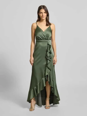 Sukienka wieczorowa z falbanami TROYDEN COLLECTION