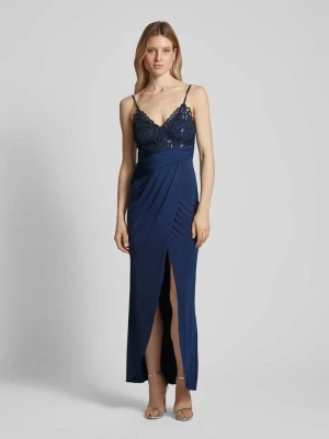 Sukienka wieczorowa z koronką szydełkową Lipsy