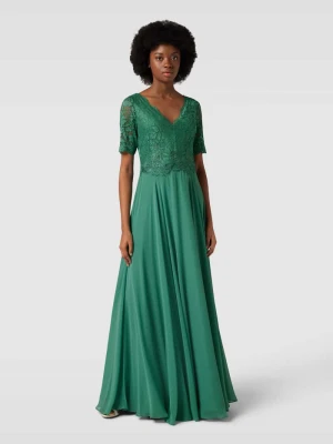 Sukienka wieczorowa z koronkowym obszyciem Vera Mont
