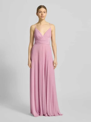 Sukienka wieczorowa z krzyżującymi się z tyłu ramiączkami spaghetti Jake*s Cocktail