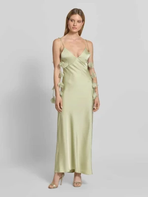 sukienka wieczorowa z kwiatowymi detalami model 'Colly' NEO NOIR