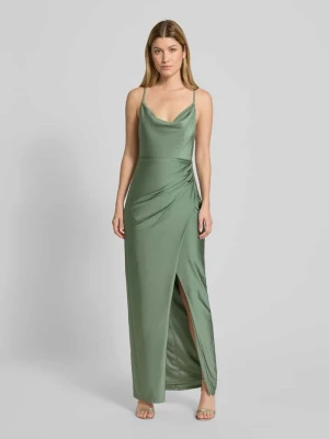 Sukienka wieczorowa z lejącym dekoltem i rozcięciem V.M.