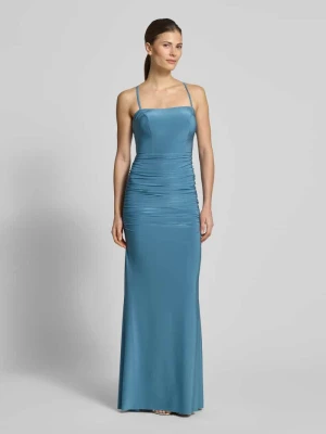 Sukienka wieczorowa z marszczeniami i tylnym wiązaniem TROYDEN COLLECTION