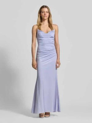 Sukienka wieczorowa z marszczeniami Laona