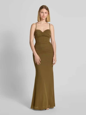 Sukienka wieczorowa z marszczeniami luxuar