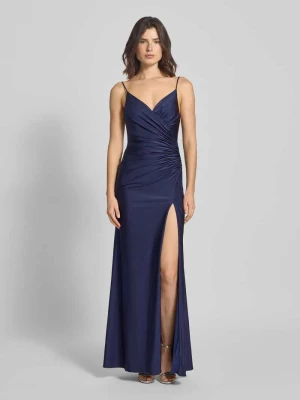 Sukienka wieczorowa z marszczeniami Mascara