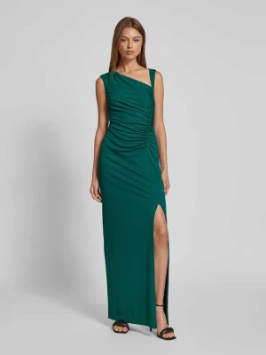 Sukienka wieczorowa z marszczeniami model ‘BARAIYA’ Lauren Ralph Lauren Ciemnozielony