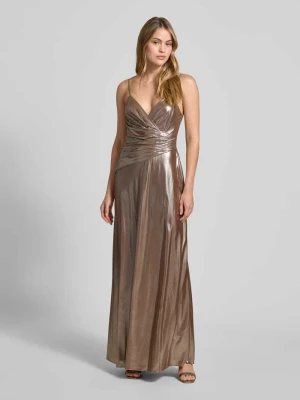 Sukienka wieczorowa z marszczeniami model ‘RAEHAN’ Lauren Ralph Lauren