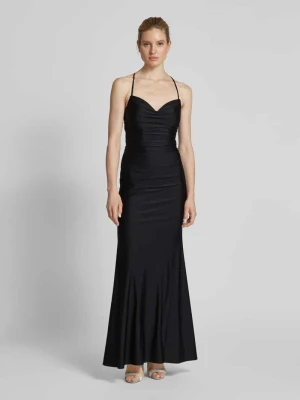 Sukienka wieczorowa z marszczeniami Unique