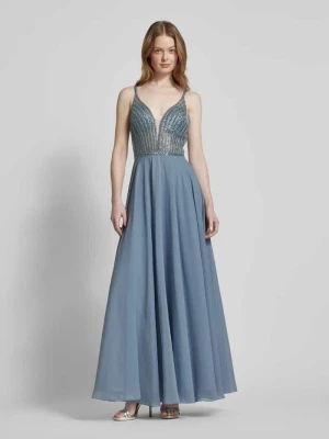 Sukienka wieczorowa z obszyciem cekinami Hey Kyla