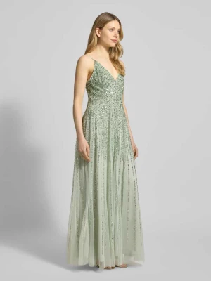 Sukienka wieczorowa z obszyciem cekinami Lace & Beads