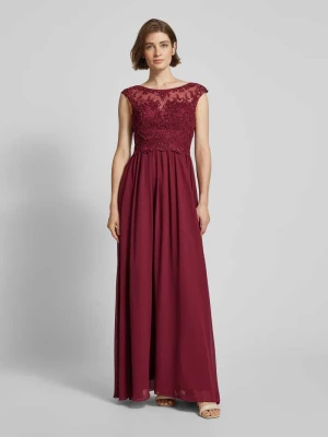 Sukienka wieczorowa z obszyciem cekinami Laona