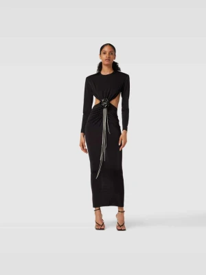Sukienka wieczorowa z ozdobnym obszyciem New Arrivals By Ilkyaz Ozel Czarny