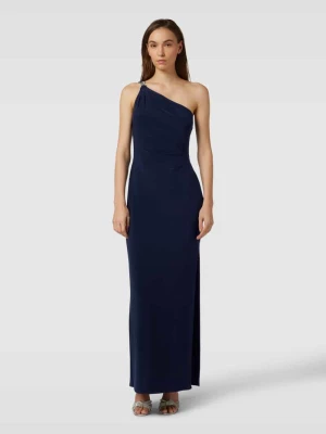 Sukienka wieczorowa z ozdobnymi obszyciem model ‘BELINA’ Lauren Ralph Lauren Granatowy