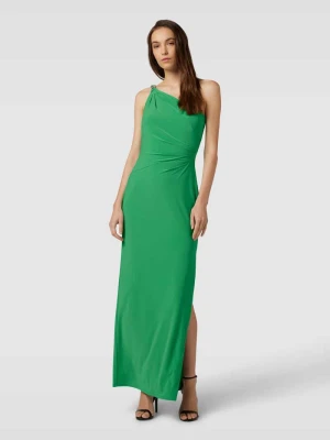 Sukienka wieczorowa z ozdobnymi obszyciem model ‘BELINA’ Lauren Ralph Lauren Zielony