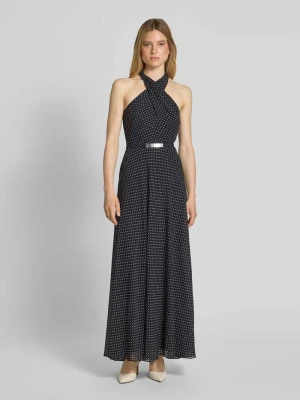 Sukienka wieczorowa z paskiem Lauren Ralph Lauren