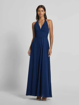 Sukienka wieczorowa z plisami Mascara