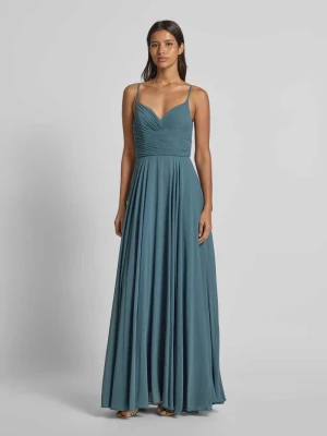 Sukienka wieczorowa z plisami Mascara