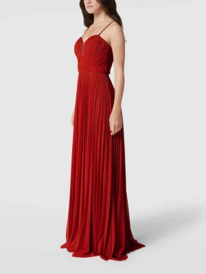 Sukienka wieczorowa z plisami TROYDEN COLLECTION