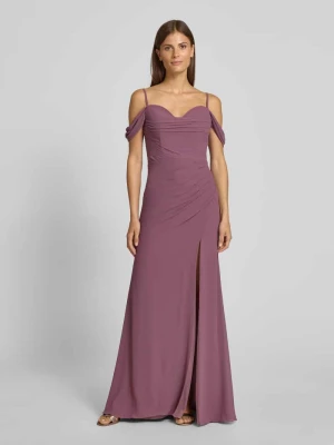Sukienka wieczorowa z rozcięciem Mascara
