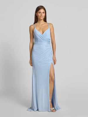 Sukienka wieczorowa z rozcięciem Mascara