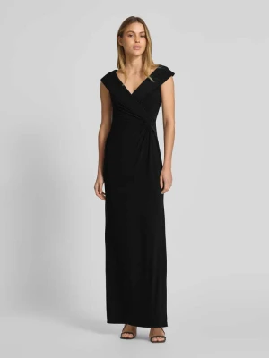 Sukienka wieczorowa z rozcięciem na nodze model ‘LEONIDAS’ Lauren Ralph Lauren
