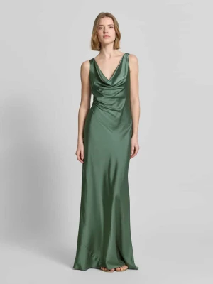 Sukienka wieczorowa z tylnym wiązaniem luxuar