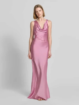 Sukienka wieczorowa z tylnym wiązaniem luxuar