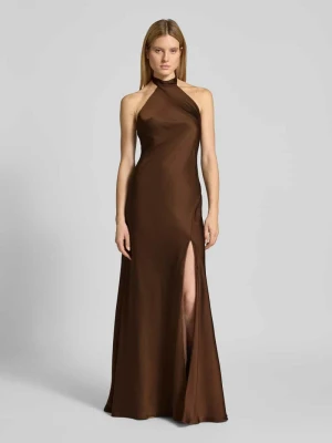 Sukienka wieczorowa z wiązaniem na szyi Mascara