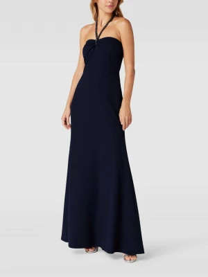 Sukienka wieczorowa z wiązaniem wokół szyi Lauren Ralph Lauren
