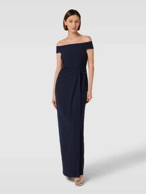 Sukienka wieczorowa z wiązanym detalem model ‘SARAN’ Lauren Ralph Lauren