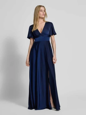 Sukienka wieczorowa z wiązanym detalem Unique