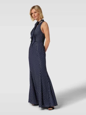 Sukienka wieczorowa ze wzorem w grochy model ‘RUGYA’ Lauren Ralph Lauren