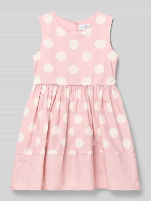 sukienka z bawełny z okrągłym dekoltem Happy Girls