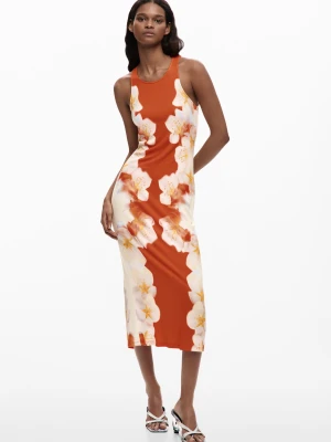 Sukienka z bocznymi kwiatami Desigual