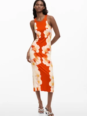 Sukienka z bocznymi kwiatami Desigual