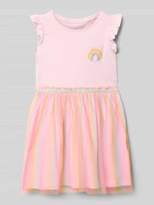 sukienka z brustaszą i okrągłym dekoltem BLUE SEVEN