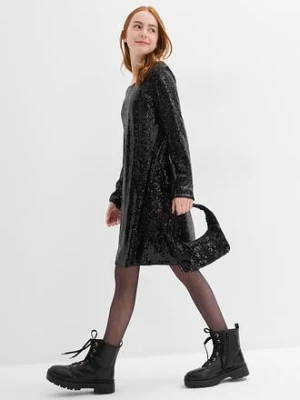 Sukienka z cekinami bonprix