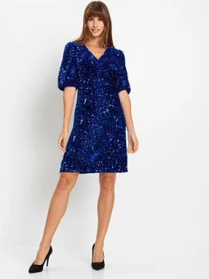 Sukienka z cekinami bonprix