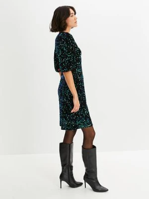 Sukienka z cekinami bonprix